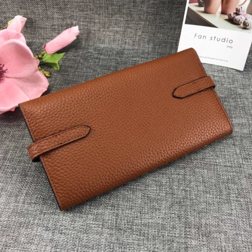 Hermes Womens Mens Wallets Purse Kelly Bag Clutch Leather Design Coin Bag with Original Box