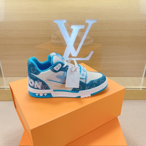 Louis Vuitton Men Shoes Fashion Sneakers Design Luxury Brand LV TRAINER SNEAKER with Original Box 1A9ZI6