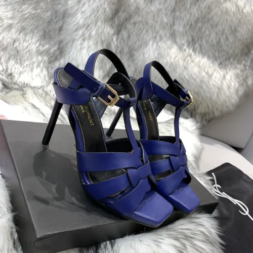 Saint Laurent YSL Womens Shoes TRIBUTE SANDALS IN SMOOTH LEATHER 10cm