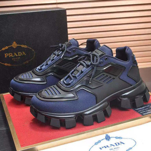 Prada Men Shoes Sneakers Luxury Brabd Cloudbust Thunder Technical Fabric Sneakers with Original Box