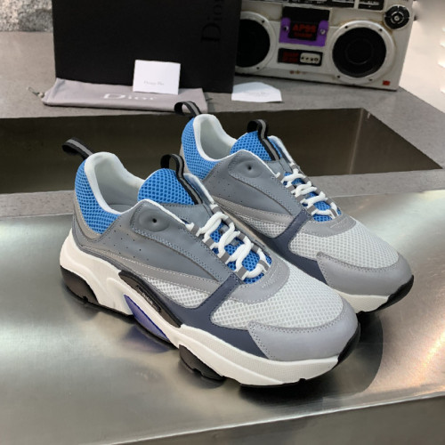 Dior Mens Shoes Sneakers Luxury Brand Breathable Design B22 SNEAKER with Original Box