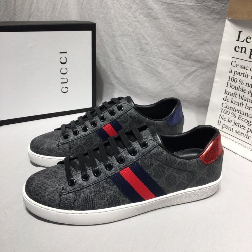 Gucci Mens Shoes Luxury Brand Men's Ace GG Supreme Sneaker 429445 96G50 1130 with Original Box