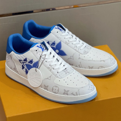 Louis Vuitton Men Shoes Fashion Sneakers RIVOLI Beverly Hills SNEAKER Luxury Brand Casual Shoes with Original Box