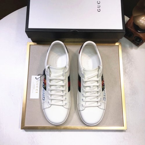 Gucci Womens Shoes Fashion Sneakers Lace-Up Luxury Brand Women's Ace Embroidered Sneaker with Original Box