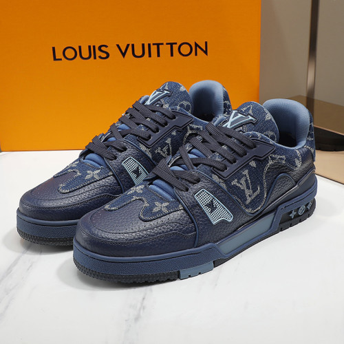 Louis Vuitton Men Shoes Fashion Sneakers Design Luxury Brand LV TRAINER SNEAKER with Original Box 1A9ZC2