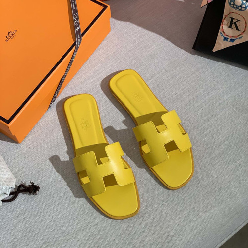 Hermes Womens Shoes Oran Sandals Slippers with Original Box