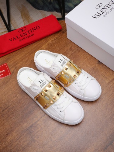 Valentino Womens Shoes Fashion Design Luxury Brand OPEN SNEAKER WITH VLTN PRINT with Original Box WY0S0830BLUA01