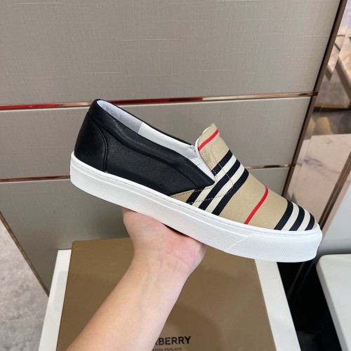 Burberry Men Shoes Fashion Luxury Brand Vintage Cotton Sneaker Casual Shoes for Men with Original Box