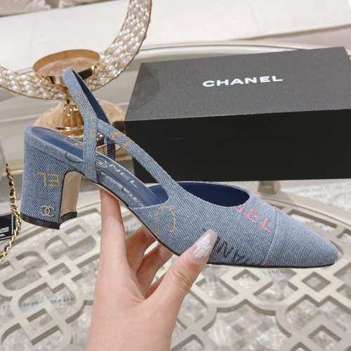 Chanel Womens Shoes Sandals Slingbacks Luxury Brand Design with Original Box Women Slippers Slingback 6cm Heel