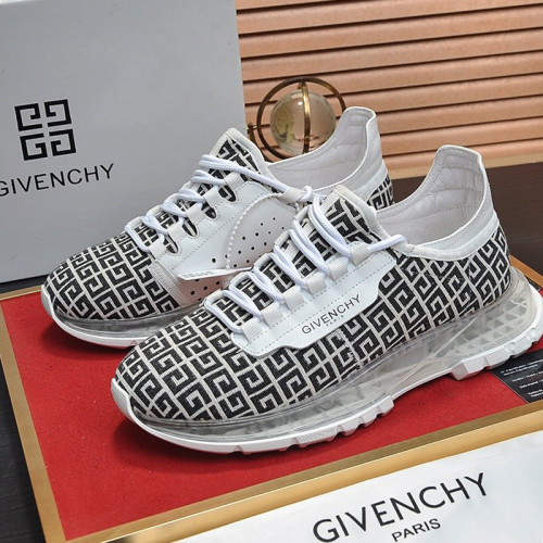 Givenchy Men Shoes Fashion Type Luxury Brand GIVENCHY SNEAKERS IN LEATHER WITH LATEX BAND with Original Box
