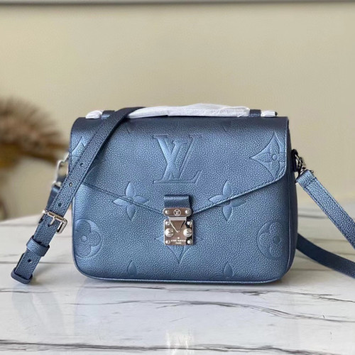 Louis Vuitton Womens Bags Crossbody Bag POCHETTE MÉTIS Luxury Brand Louis Vuitton Pochette Metis M59211 Navy Nacre with Original Box