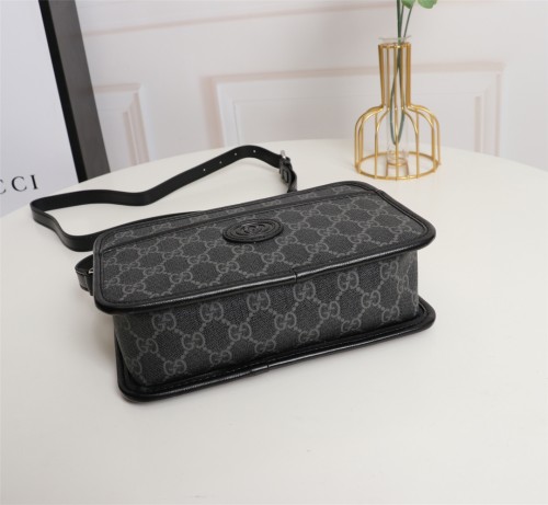 Gucci Womens Mens Bags Crossbody Shoulder Messenger Bags Luxury Brand Gucci GG Mini bag with Interlocking G with Original Box 658572 K9GSN 4075