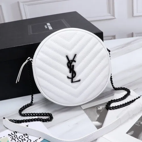 Saint Laurent YSL Womens Bag Designer Luxury Brand Women Shoulder Messenger Bags with Original Box Vinyle Round Messenger Bags