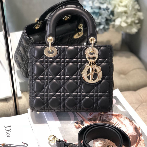 Dior Womens Bags Handbags Luxury Fashion LADY DIOR D-LITE BAG with Original Box