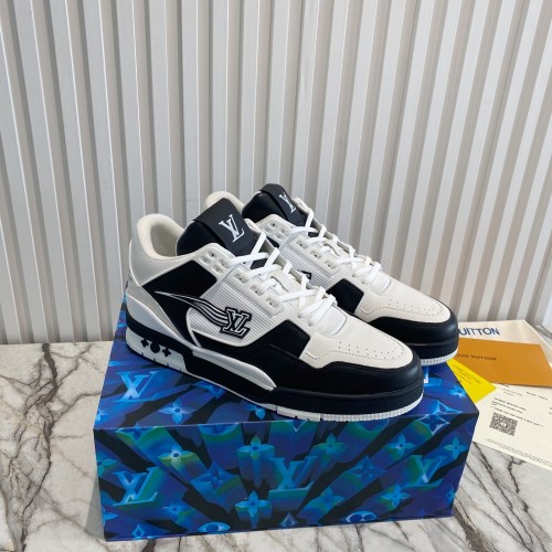 Louis Vuitton Men Shoes Fashion Design Luxury Brand LV TRAINER SNEAKER with Original Box