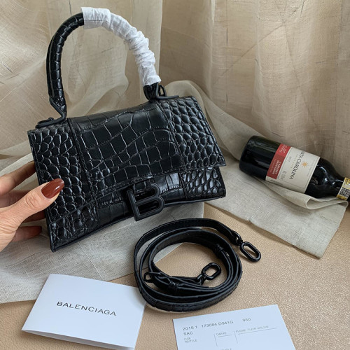 Balenciag Womens Bags Hourglass Small Top Handle Bag
