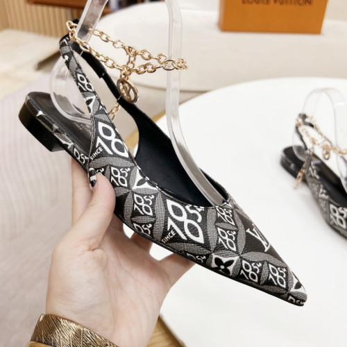 Louis Vuitton Womens Shoes Sandals Slippers Leather Design Luxury Brand Fashion Sandals with Original Box