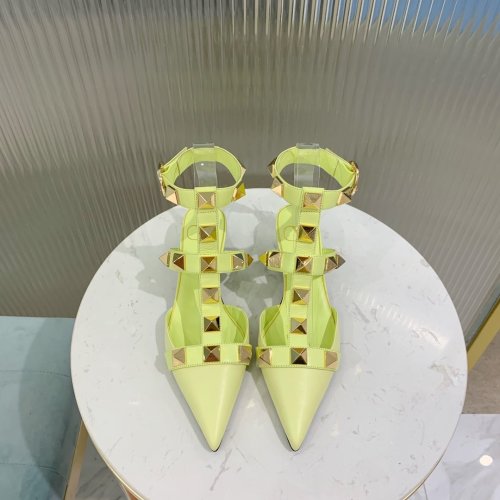 Valentino Women Shoes Mule Flip Flop Sandals ROMAN STUD CALFSKIN PUMP 40 MM with Original Box