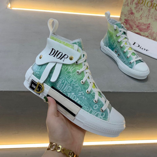 Dior Womens Mens Shoes Sneakers Luxury Brand Unisex Design B23 High-Top Sneaker with Box