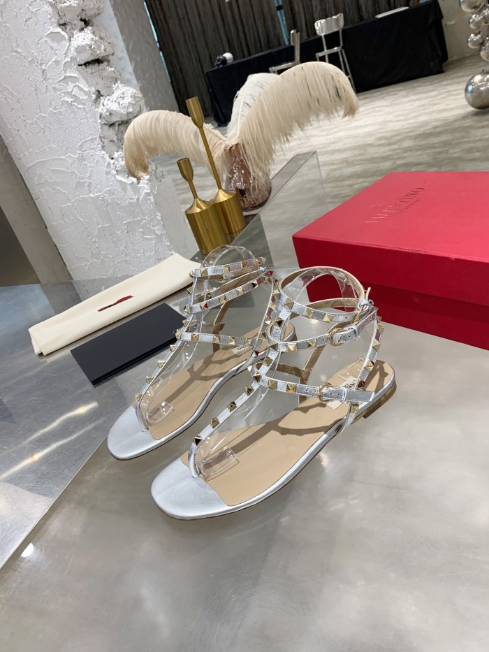 Valentino Women Shoes Mule Flip Flop Sandals ROMAN STUD SLIDE SANDAL IN QUILTED NAPPA with Original Box Luxury Brand