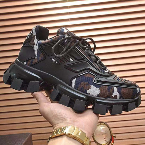 Prada Men Shoes Sneakers Luxury Brabd Cloudbust Thunder Technical Fabric Sneakers with Original Box
