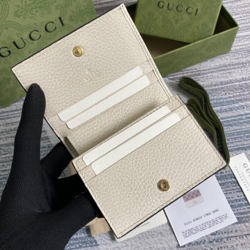 Gucci Womens Bags Wallets Leather Design Luxury Brand GG Marmont card case wallet with Original Box 658610 17WAG 5788