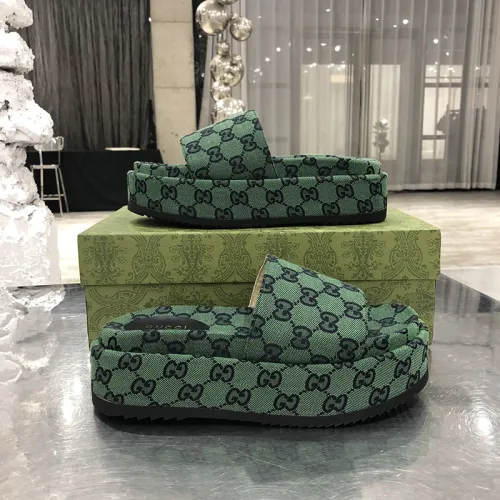 Gucci Womens Shoes Platform Slide Sandal