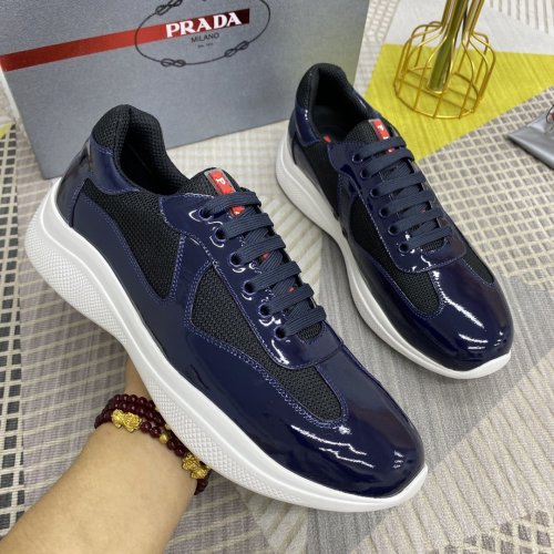 Prada Mens Shoes Sneakers Casual Shoes for Men Luxury Brand Breathable Fashion Sneakers with Original Box