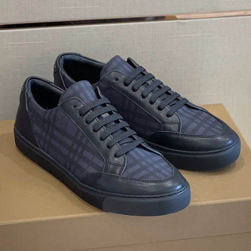 Burberry Mens Shoes Sneakers Fashion Type Luxury Brand Vintage Check Cotton Sneaker with Original Box