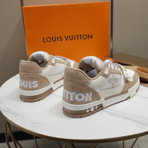 Louis Vuitton Men Shoes Fashion Sneakers Design Luxury Brand LV TRAINER SNEAKER with Original Box 1A9ZI6