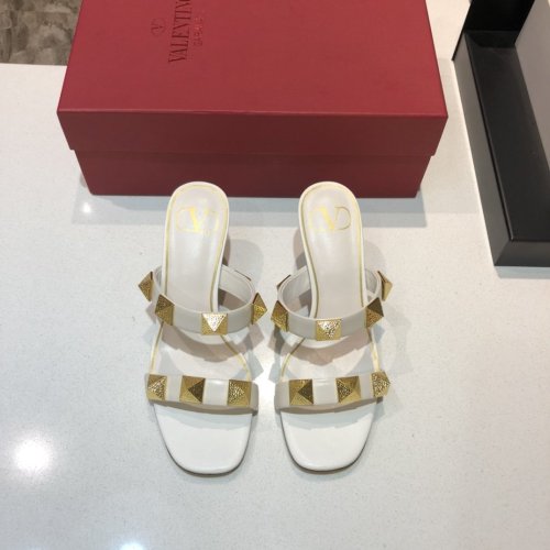 Valentino Womens Shoes ROMAN STUD SLIDE SANDAL 6.5cm