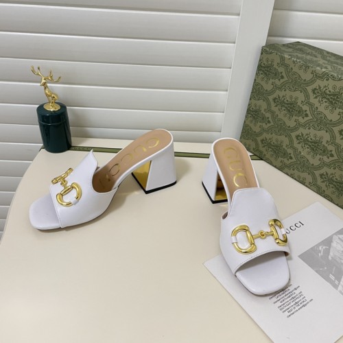Gucci Womens Shoes Sandals Casual Design Luxury Brand Classic Leather Women's slide sandal with Horsebit with Original Box