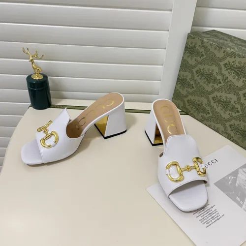Gucci Womens Shoes Sandals Casual Design Luxury Brand Classic Leather Women's slide sandal with Horsebit with Original Box
