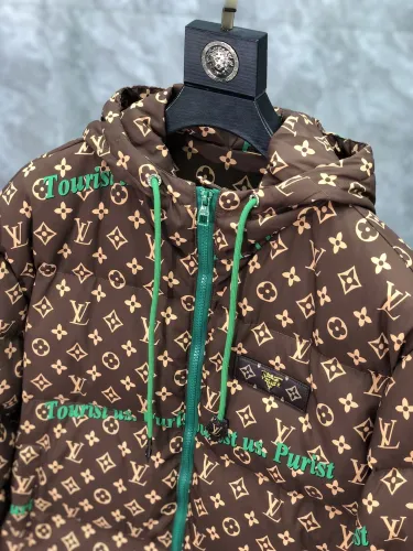 Louis Vuitton Design Mens Womens Winter Windprood Down Jackets Keep Warm 90% White Duck Down
