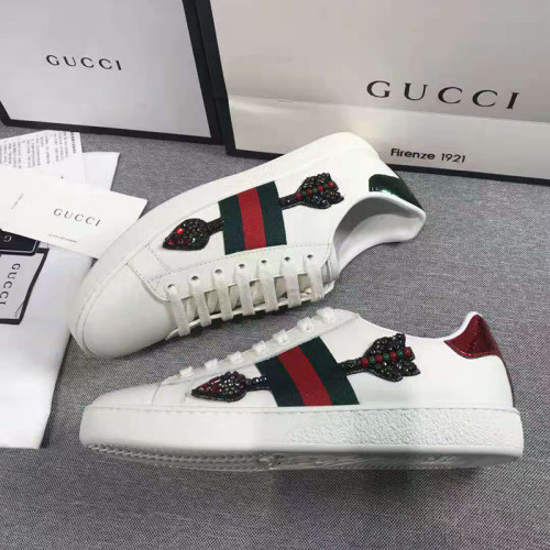 Gucci Women Shoes Sneakers Luxury Brand Women's Ace Embroidered Sneaker 454551 02JP0 9064