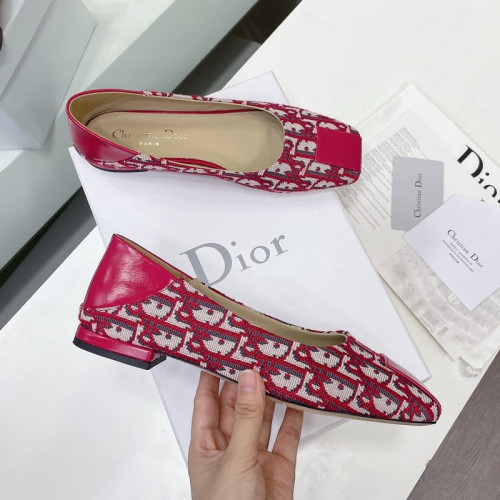 Dior Womens Shoes Sandals Fashion Pumps Luxury Brand D-Doll Flat PUMP with Original Box