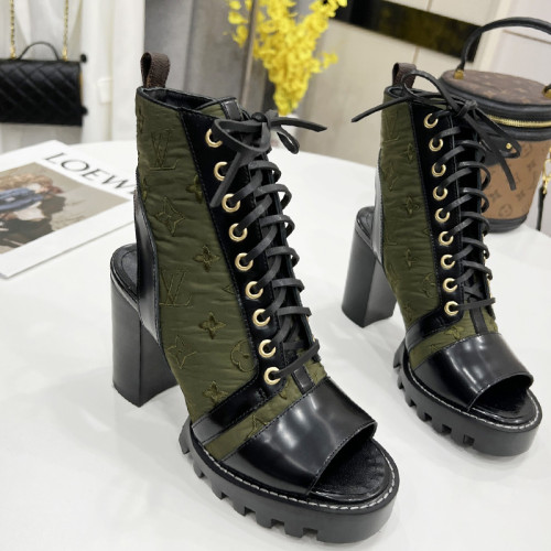 Louis Vuitton Womens Shoes Ankle Boots Leather Design Luxury Brand Summer Fashion Sandals PASSENGER SILHOUETTE BOOT with Original Box
