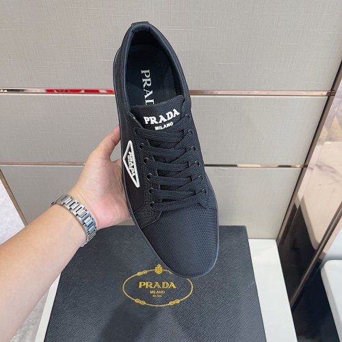 Prada Mens Shoes Casual Luxury Brand Breathable Sneakers with Original Box