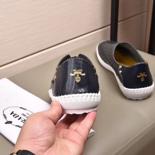 Prada Men Shoes Luxury Brand Sneakers Breathable Design Driving Casual Shoes