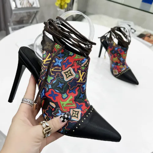 Louis Vuitton Womens Shoes Pumps Sandals Slippers Leather Design Luxury Brand Summer Fashion Sandals with Original Box 9.5cm Heel
