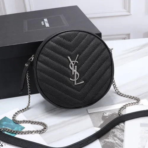 Saint Laurent YSL Womens Bag Designer Luxury Brand Women Shoulder Messenger Bags with Original Box Vinyle Round Messenger Bags