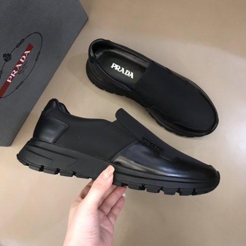 Prada Mens Shoes Sneakers Casual Shoes for Men Luxury Brand Breathable Fashion Sneakers with Original Box