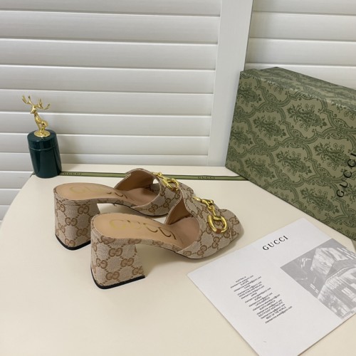 Gucci Womens Shoes Sandals Casual Design Luxury Brand Classic Leather Women's slide sandal with Horsebit with Original Box