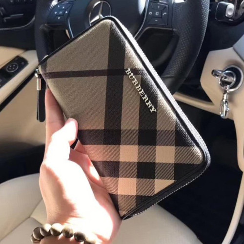 Burberry Mens Womens Bags Wallets Clutch Luxury Brand with Original Box