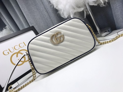 Gucci Womens Bags GG Marmont small matelassé shoulder bag Luxury Brand with Original Box 447632 DTD1T 1000