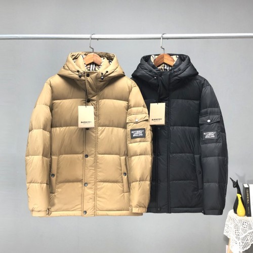 Burberry Design Mens Womens Winter Windprood Down Jackets Keep Warm 90% White Duck Down