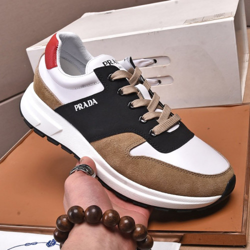 Prada Mens Shoes Sneakers Casual Shoes for Men Luxury Brand Breathable Fashion Sneakers with Original Box