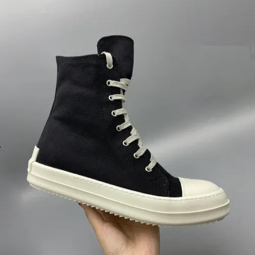 Rick Owens Men Shoes Sneakers High-Top Breathable Mens Casual Shoes Ankle Boots with Original Box