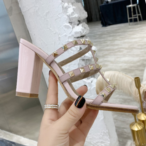 Valentino Women Shoes Mule Flip Flop Sandals ROMAN STUD SLIDE SANDAL IN QUILTED NAPPA with Original Box Luxury Brand