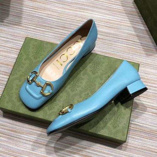 Gucci Womens Shoes Women's Low-heel Pump with Horsebit